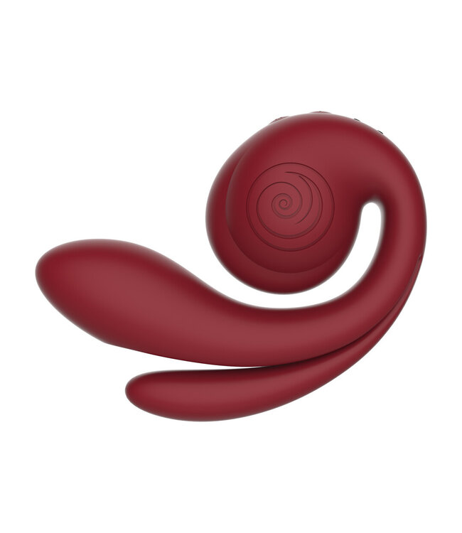 Snail Vibe SVibe GIZI Pro Bordeaux 12 cm - Innovatieve Drievoudige Stimulator met Pasbare Trillingen