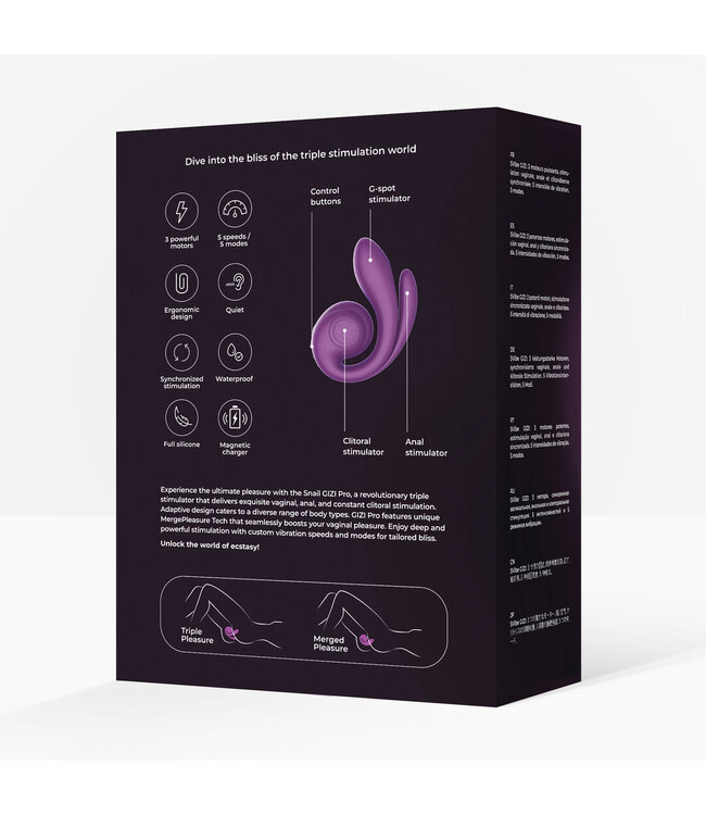 Snail Vibe SVibe GIZI Pro 12 cm – Innovativer Dreifachstimulator für pure Ekstase