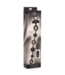 XR Brands Dark Rattler 4.6 cm Anal Beads - Vibrating Silicone, 6 Textures, Waterproof