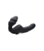 XR Brands Slanke Strapless Strap-On met 9 Vibraties en Dubbele Motoren - Intens Genot