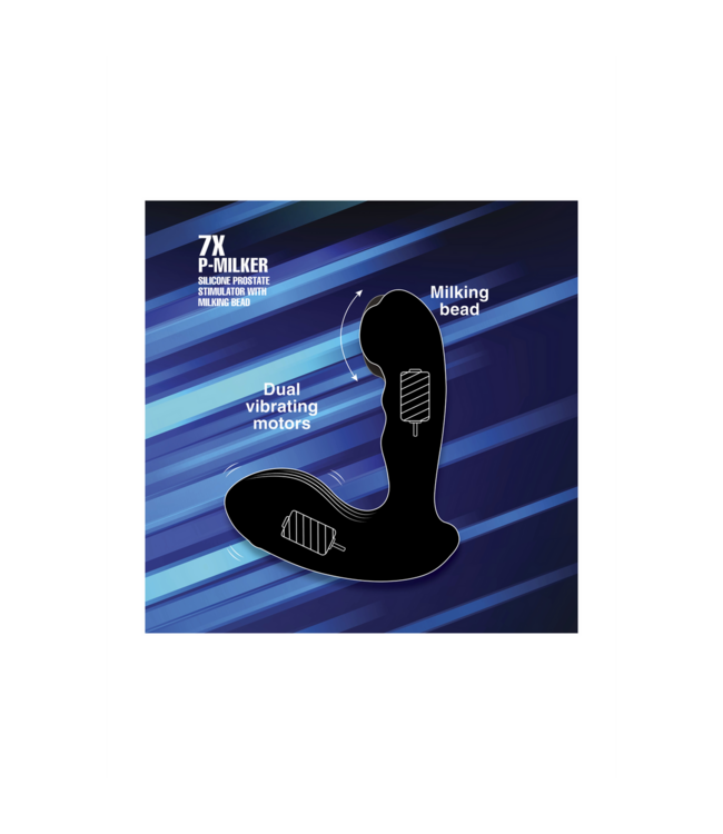 XR Brands P-Milker Prostaat Stimulator - 7 Vibraties voor Intens Genot en Ontspanning