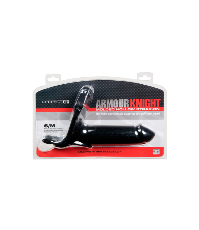 PerfectFitBrand Armor Knight XL Strap-On S/M - Innovatief en Comfortabel voor Diepe Penetratie