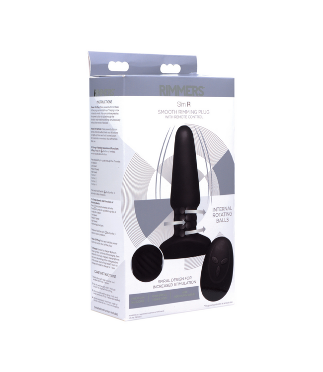 XR Brands Slim R Rimming Plug 14 cm mit Fernbedienung – Komfortabler Analgenuss
