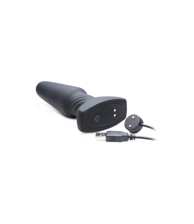 XR Brands Slim R Rimming Plug 14 cm with Remote - Perfect Tapered Fit!