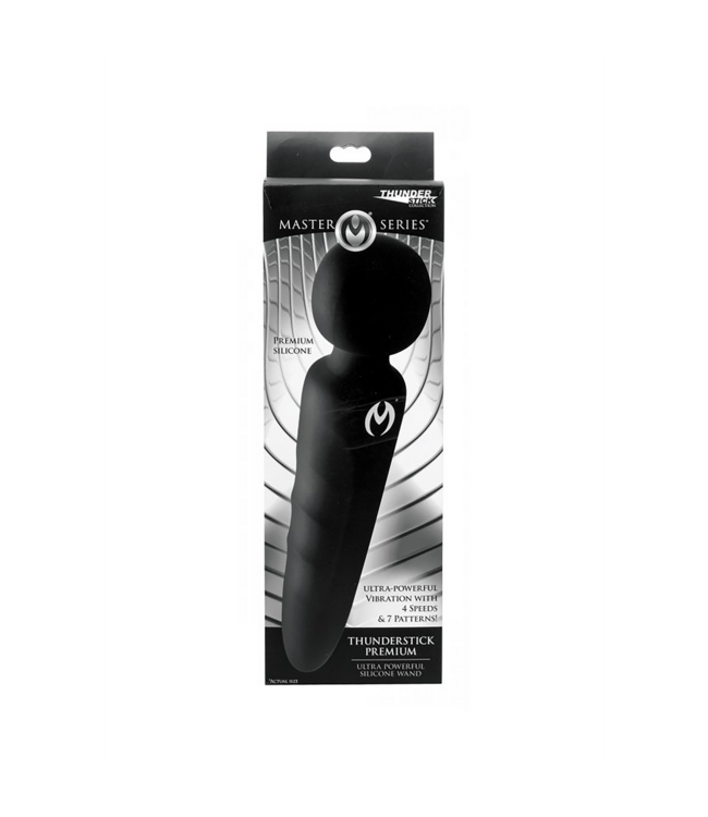 XR Brands Thunderstick Massagestab: Kraftvoll, weich, wasserdicht, 4 Geschwindigkeiten