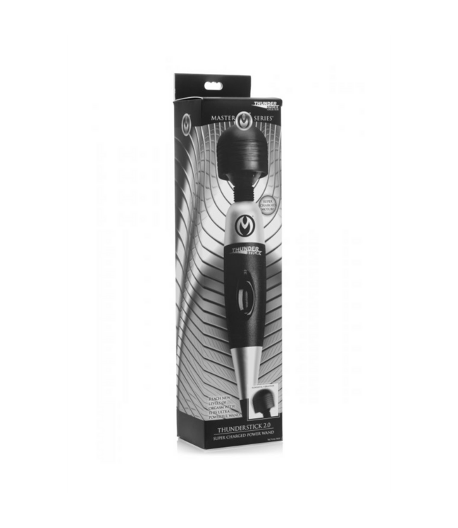 XR Brands Thunderstick 2.0 – Flexibler Silikon-Vibrator 33 cm Schwarz