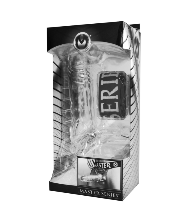 XR Brands Transparante 20 cm Jock Style Dildo - Verhoog Intens Genot en Stimulatie