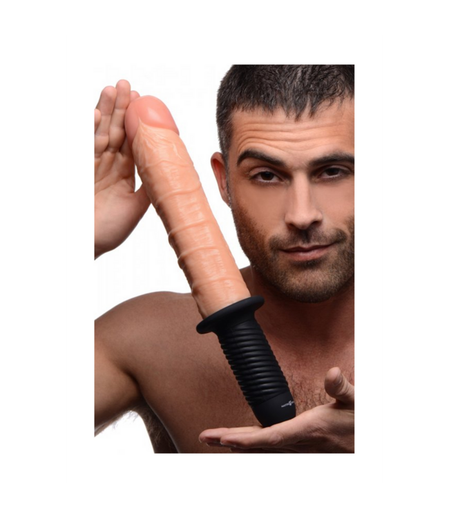 XR Brands Onslaught XL Dildo Thruster - Realistic 30cm with Vibrating Pleasure