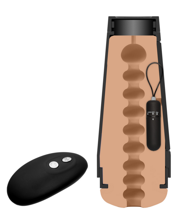 Doc Johnson Doc Johnson Vibro ULTRASKYN Masturbator - Realistic Adjustable Pleasure