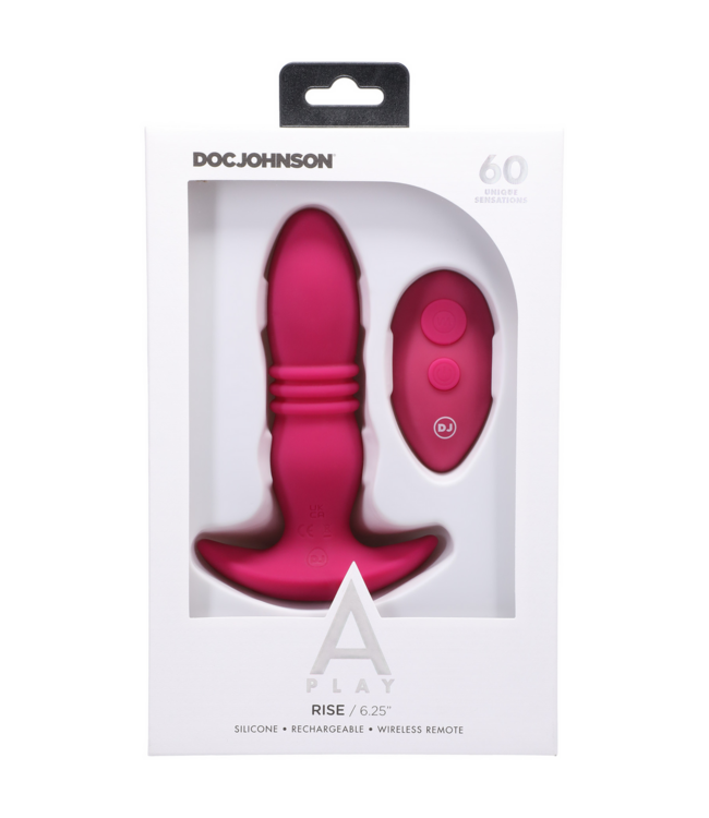 Doc Johnson A-Play RISE Anale Plug met Afstandsbediening | 15,8 cm Plezier en Vibratie