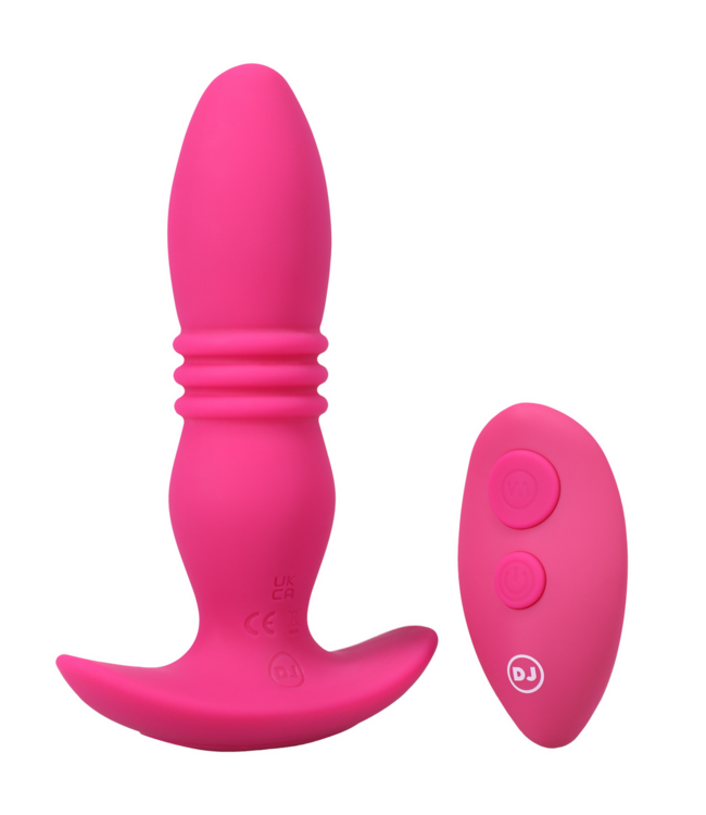Doc Johnson Rise Remote-Controlled Silicone Anal Plug with Vibration & Thrusting