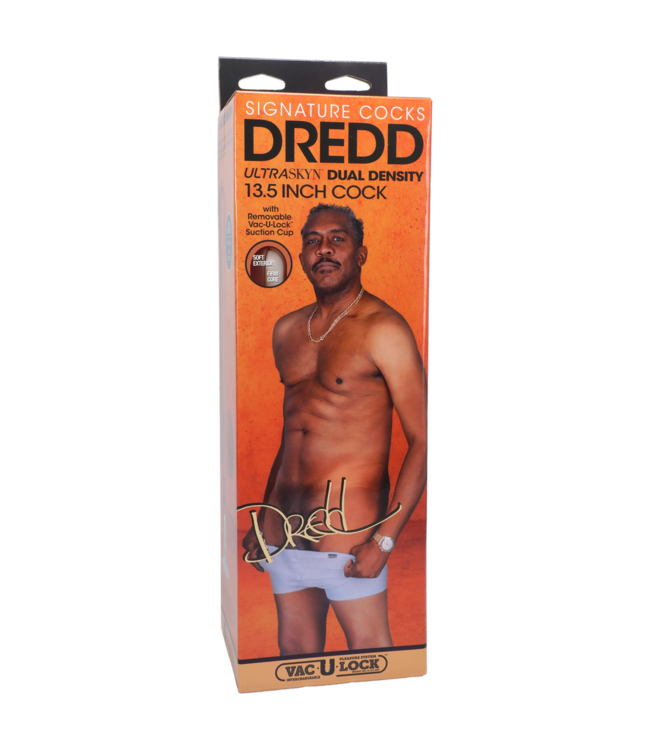 Doc Johnson Dredd's Realistische ULTRASKYN Dildo 34,3 cm – Verwarmend & Zijdezacht