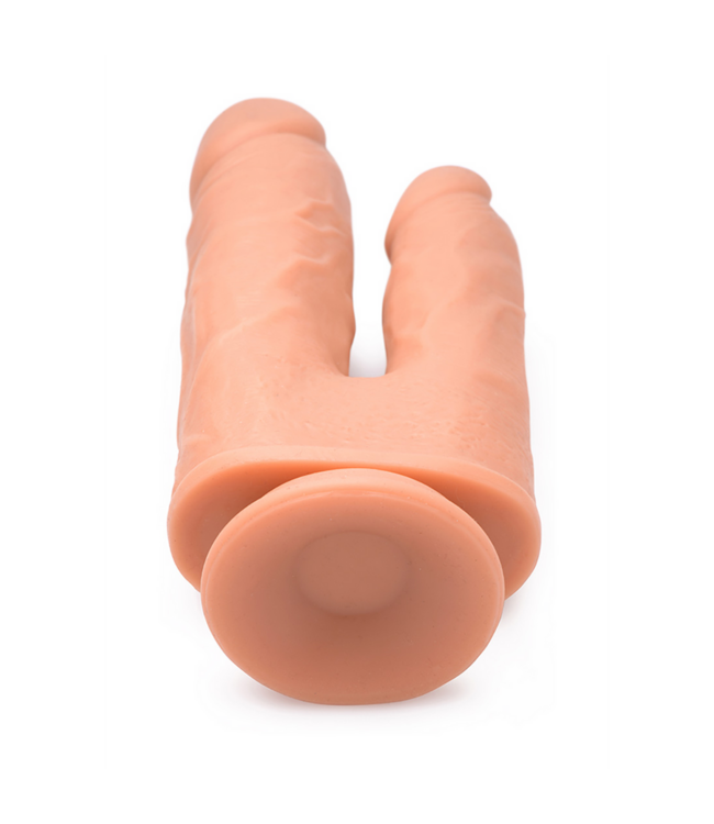 Curve Toys Double Shot Dildo 20.5 cm - Turbo Pleasure with Rotating & Vibrating Power
