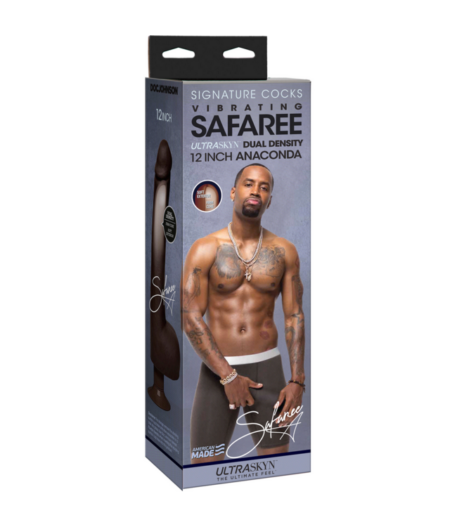 Doc Johnson Ultrarealistische Vibrerende Anaconda Dildo – 2 Stuks met Zuignap en Variabele Snelheid