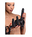 XR Brands Doppeltes Vergnügen: Strap-On Harness mit 3 Dildos für gemeinsame Lust