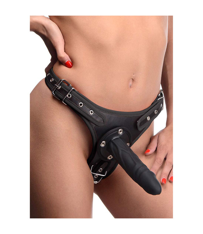 XR Brands Ultimate Double Penetration Strap-On Harness with 3 Removable Dildos