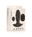 XR Brands Zwarte Siliconen Butt Slider Plug - Luxe Met Vibrerende Functies 9 cm
