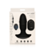 XR Brands Luxuriöser Silikon-Raketenplug mit Vibration – 9 cm Schwarz