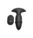 XR Brands Zwarte Siliconen Butt Slider Plug - Luxe Met Vibrerende Functies 9 cm