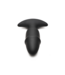 XR Brands Luxurious Black Silicone Missile Plug - 9cm Powerful Vibration