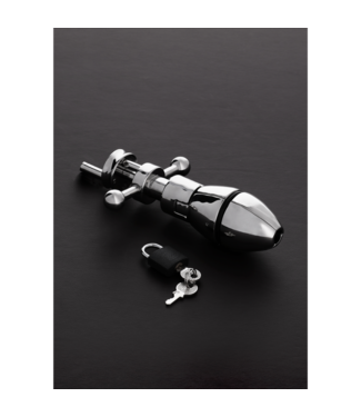 Steel by Shots Ultimate Anal Lock 18 cm | Stahl-Analplug mit Schloss für Profis