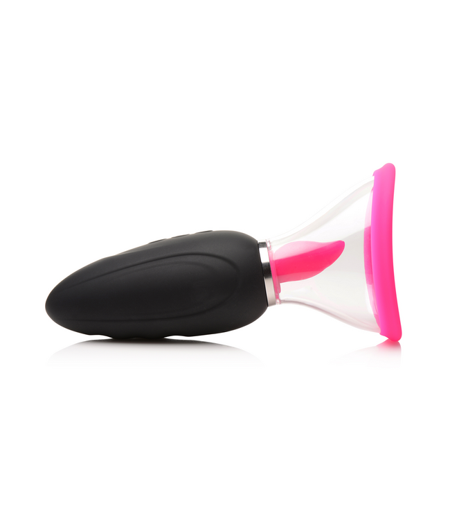 XR Brands Lickgasm Mini – 10-fach Saug- und Leckstimulator Rosa mit Cups