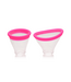 XR Brands Intense Genot Lickgasm Mini - 10x Zuig- & Likstimulator Roze met Maatcups
