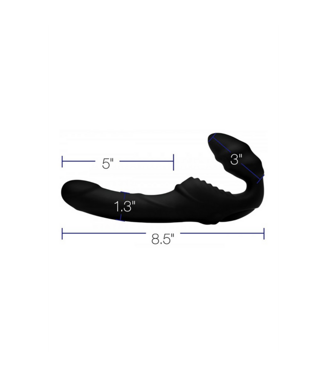 XR Brands Pro Rider Strap-On mit kraftvollen Vibrationen und Fernbedienung