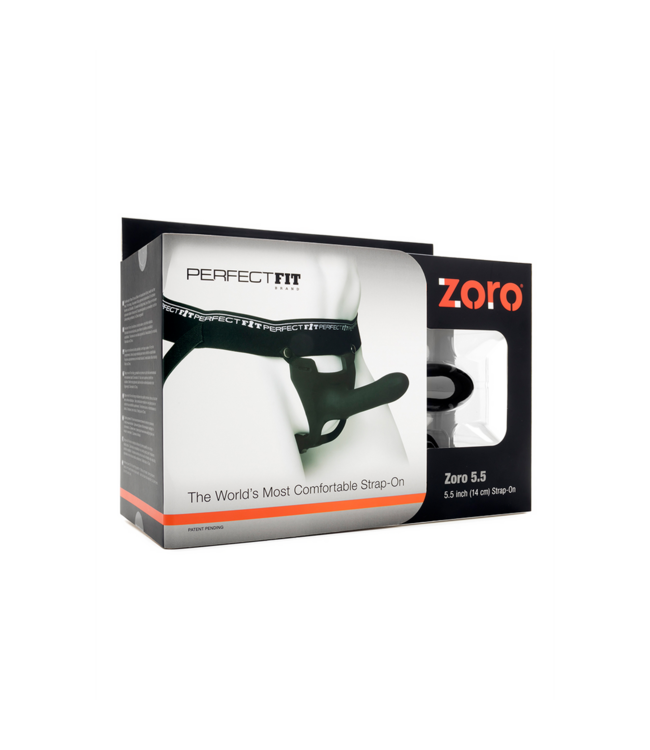 PerfectFitBrand Zoro Strap On Dildo 24,8 cm – Ultiem Comfort met Dubbele Penetratie Innovatie