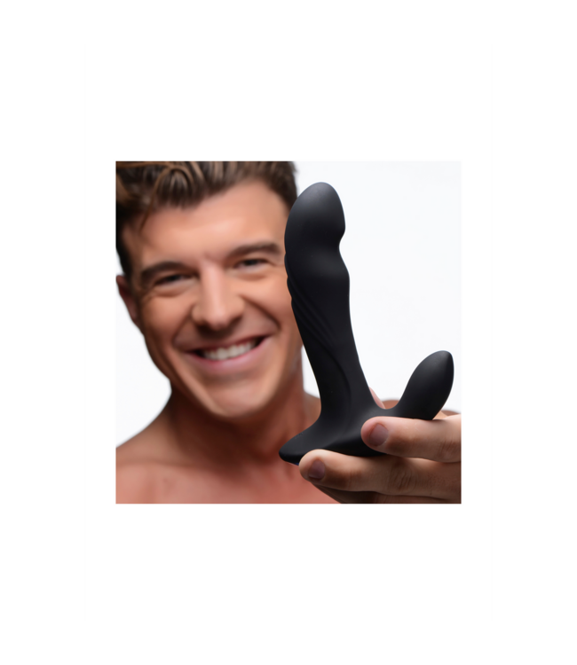 XR Brands P-Trigasm 17x: Luxe Siliconen Prostaatstimulator voor Intens Genot