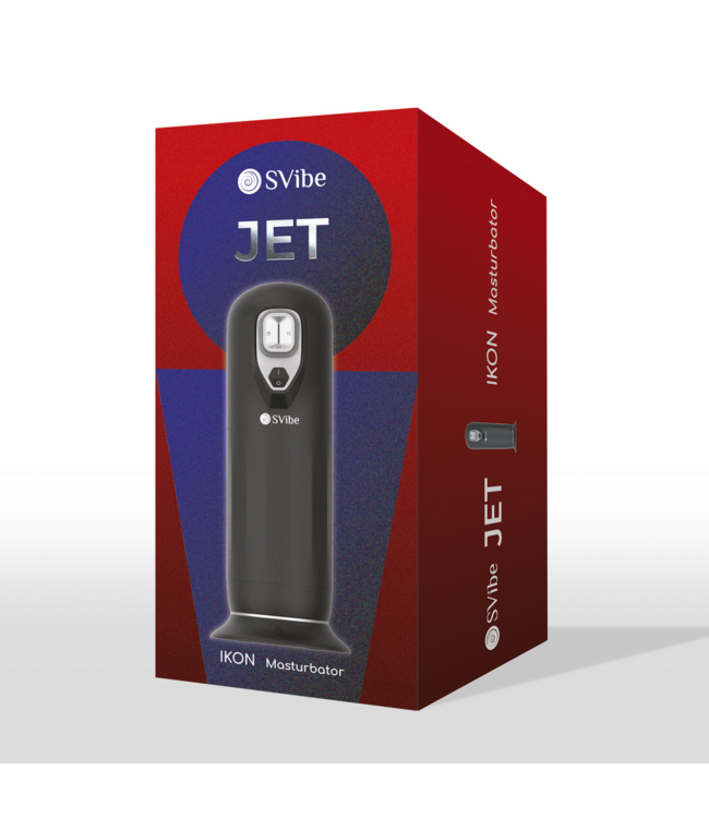Snail Vibe SVibe Ikon JET Masturbator Zwart – Aanpasbare Trillingen & Verwarming