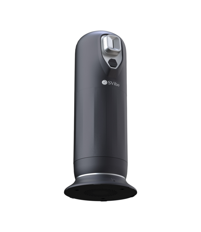 Snail Vibe SVibe Ikon JET Black Masturbator - Vibrating & Warming Pleasure Toy