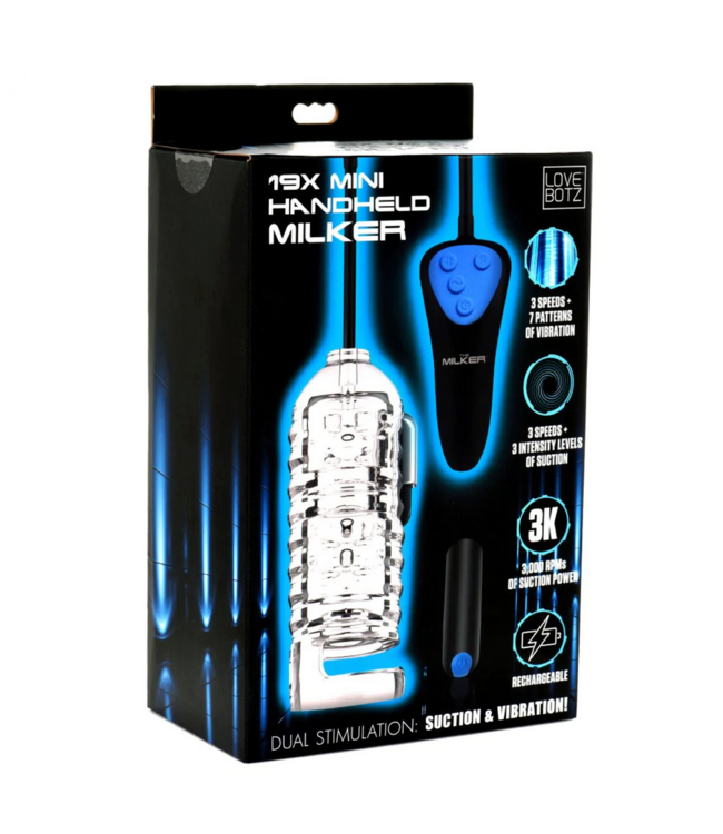 XR Brands Discreet Mini Handheld Milker - Powerful Pleasure for Ultimate Stimulation