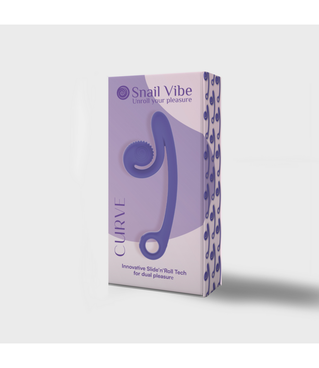 Snail Vibe CURVE Doppelstimulator Lila – Ergonomisch, Wasserdicht & Ultraweich