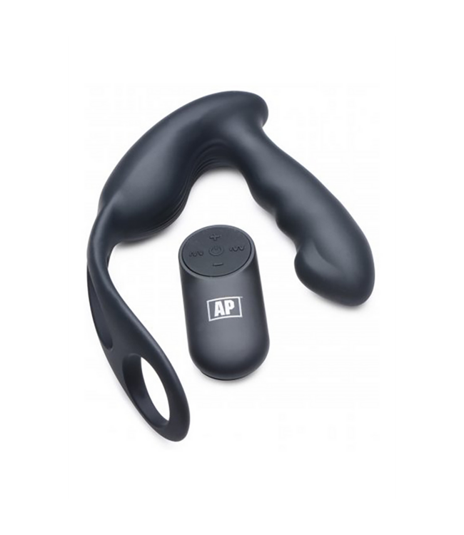 XR Brands Vibrierender Prostatamassager mit Harness - 7 Geschwindigkeiten für intensives Vergnügen