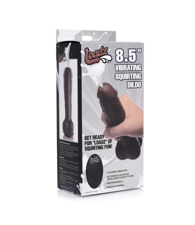 XR Brands Vibrerende Dildo 21,5 cm met 10 Stanen - Spetterend Genot voor Iedereen