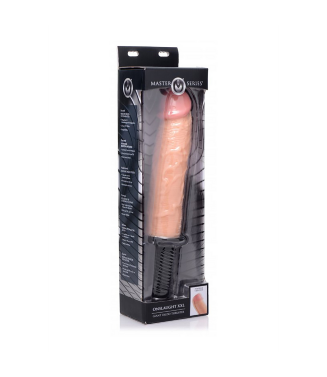 XR Brands Onslaught XXL Ultrarealistische Dildo Thruster - Onvergetelijke Intense Sensaties