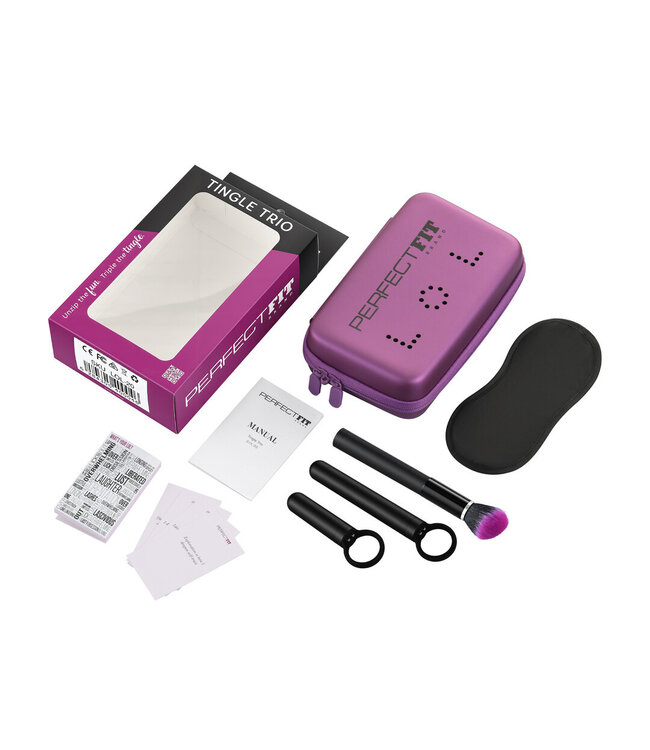 PerfectFitBrand Tingle Trio Luxe Speelset: Vibrerende Borstels en Zintuiglijk Genot