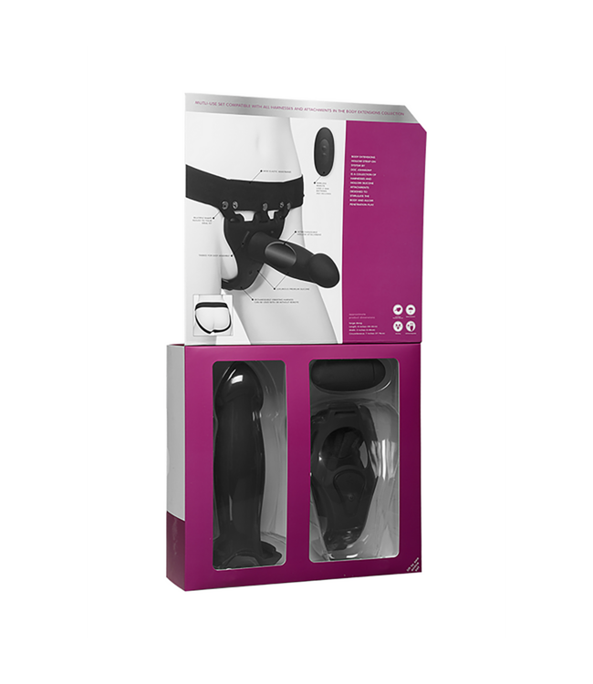 Doc Johnson Doc Johnson Silicone Harness: Adjustable, Rechargeable & 10-Speed Vibes