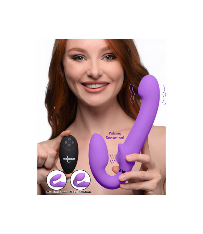 XR Brands Ultimate Pleasure Ergo-Fit G-Pulse Dual Motor Silicone Dildo
