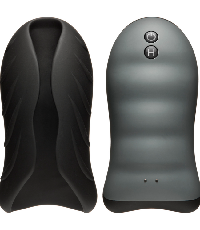 Doc Johnson Verwarmende Silicone Stroker met krachtige vibrator en 10 standen!