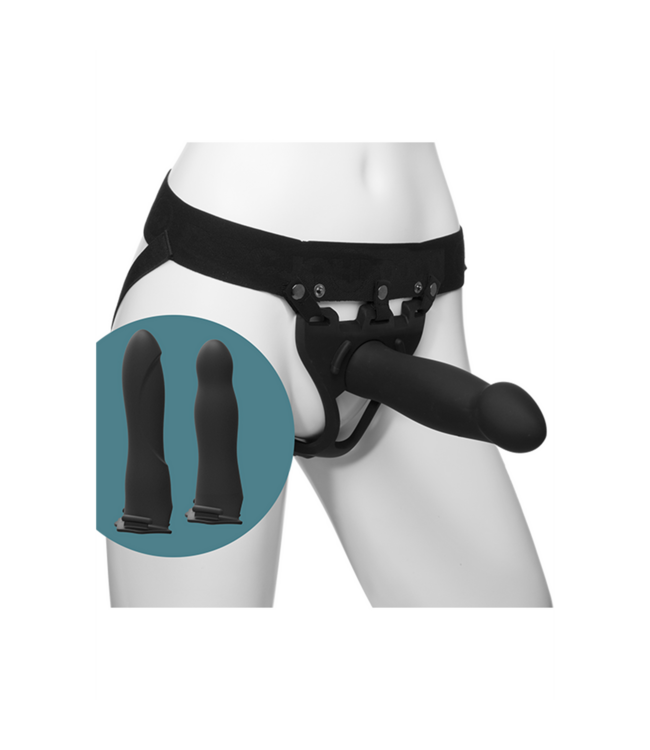 Doc Johnson Klaar Silikon-Harness 17,8 cm – Unisex Set für maximalen Genuss