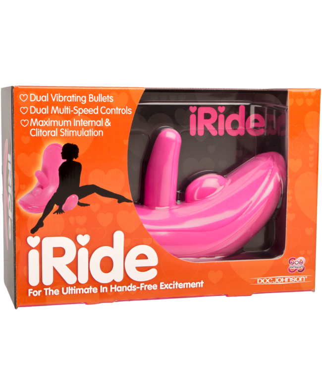 Doc Johnson iRide Sensation: De Perfecte Handsfree Vibrator voor Ongekende Plezier!