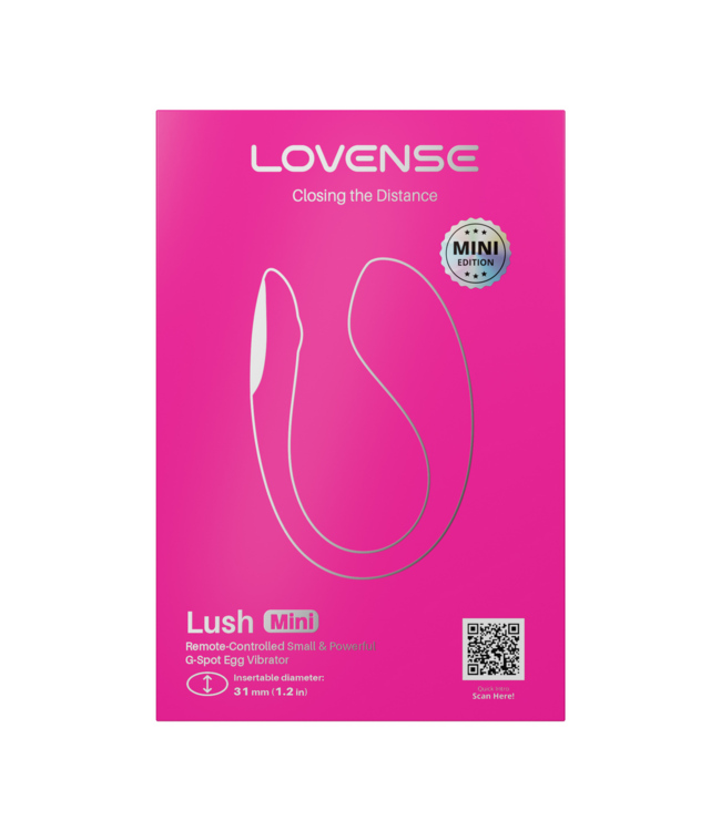 Lovense Lush Mini Roze – Discrete & Ergonomische App-Gestuurde G-Spot Vibrator