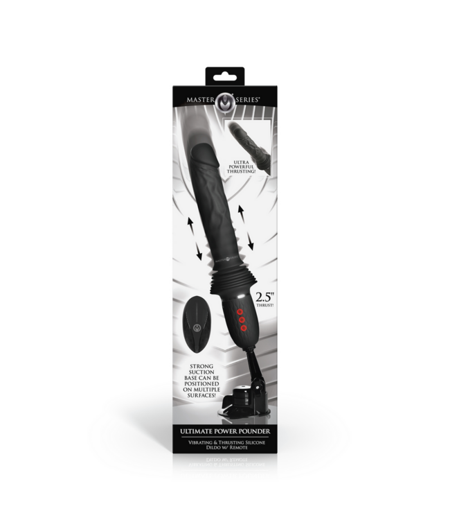 XR Brands Intense Genot met de Ultimate Power Pounder - Vibrerende Siliconen Dildo