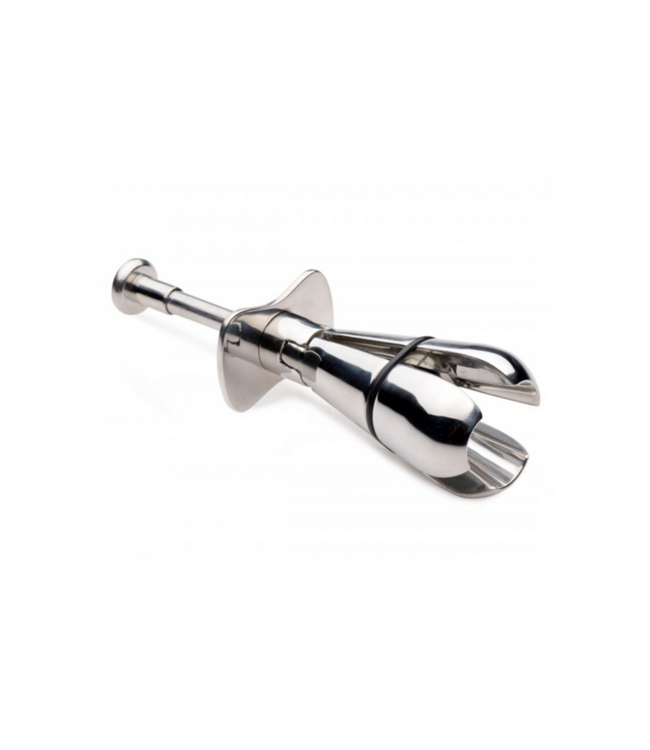 XR Brands Lockable Petite Stainless Steel Anal Plug - Discreet Pleasure 9 cm