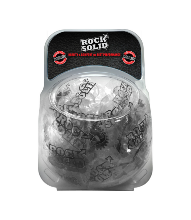 Doc Johnson Superrekbare C-ring Set - 50 Stuks Zwart TPE voor Langdurige Erecties