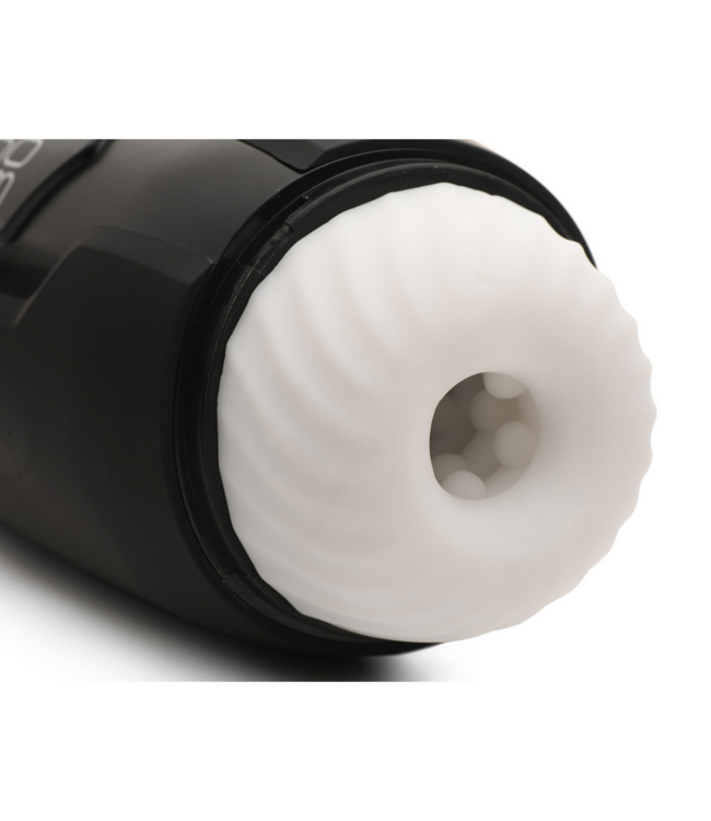 XR Brands Milk Max – 14-Fach Vibrierender Masturbator Schwarz mit Noppen