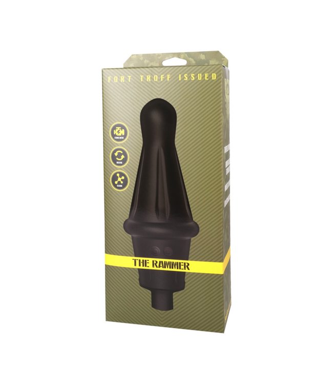 Doc Johnson De Rammer - Zwart 19,1 cm | Krachtige vibrator met roterende kralen en 7 standen