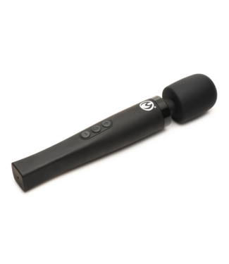 XR Brands Thunderstick Pro - Luxe Zwarte Wand Massager met Flexibele Nek en Comfortabele Kop